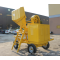 concrete mixer machine with lift